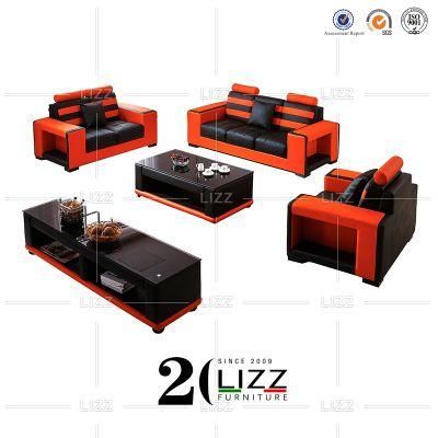U. S. Furniture Genuine Leather Commercial Hotel / Office Sofa Sectional