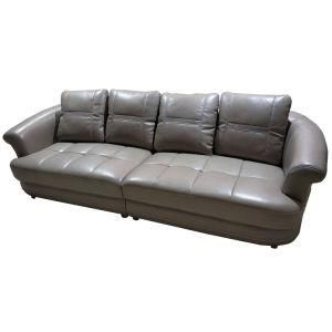 I Shape 4 Seater Top Grain Genuine Leather Couch Sofa (8056#)