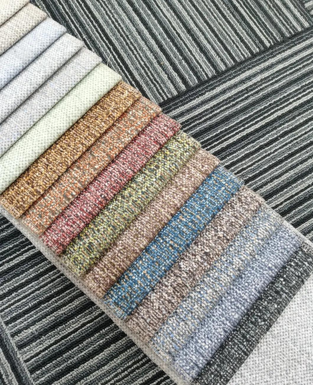 Print Design Imitation Hemp Velvet Sofa Fabric