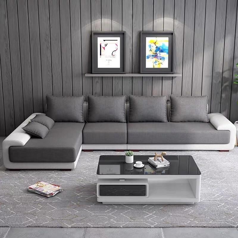 Nordic Cloth Contracted and Contemporary Light Luxurious Size Sitting Room Complete Outfit Combines Furniture New-Style Sofa