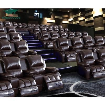 Natural and Comfortable Movie Room Chairs, Couch Theater Sofa Powerbank