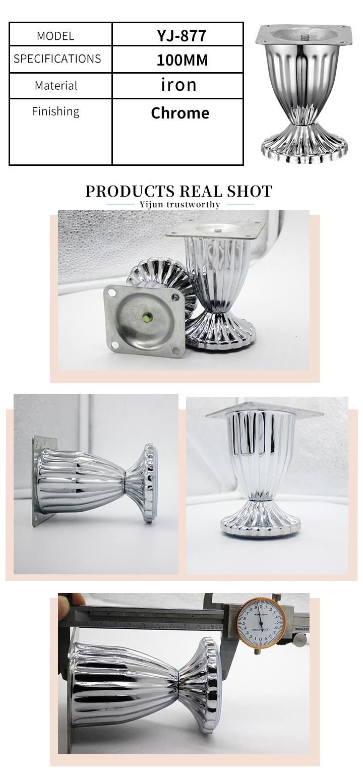 Metal Chrome Sofa Cabinet Feet Leg Furniture Parts