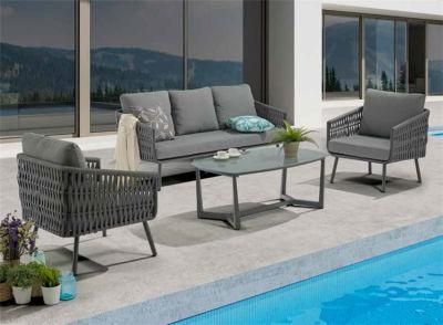 Wholesale Resort Hotel Lounge Garden Set Metal Aluminum Garden Outdoor Patio Sofa Set