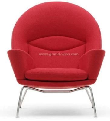 Northern Modern Restaurant Use Fiberglass Frame Fabric Chairs Recliner Chair