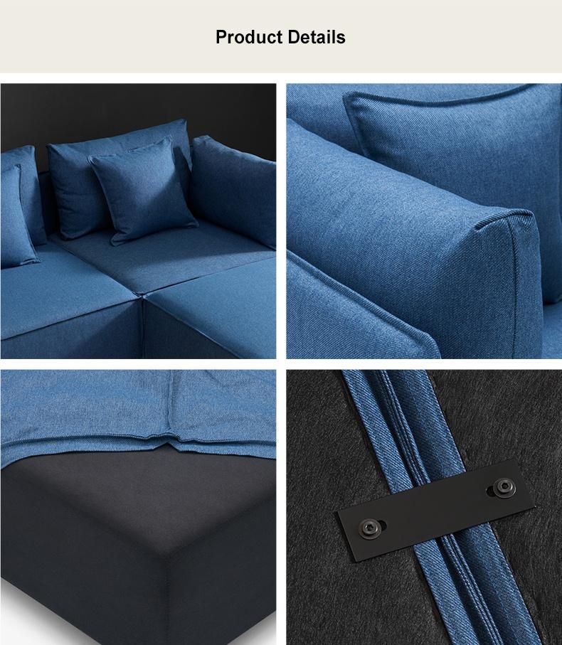 New Fabric Living Room Furniture Design Leisure Recliner Modern Sofa