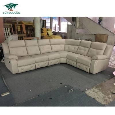 The Hot Sell 7 Seater Couch Living Room Sofa Leather Reclining Sofa