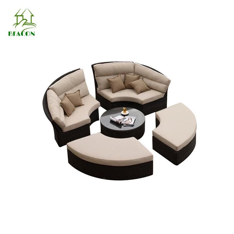 Modern Resort Metal Outdoor Furniture Hotel Lounge Patio Garden Sofa Set
