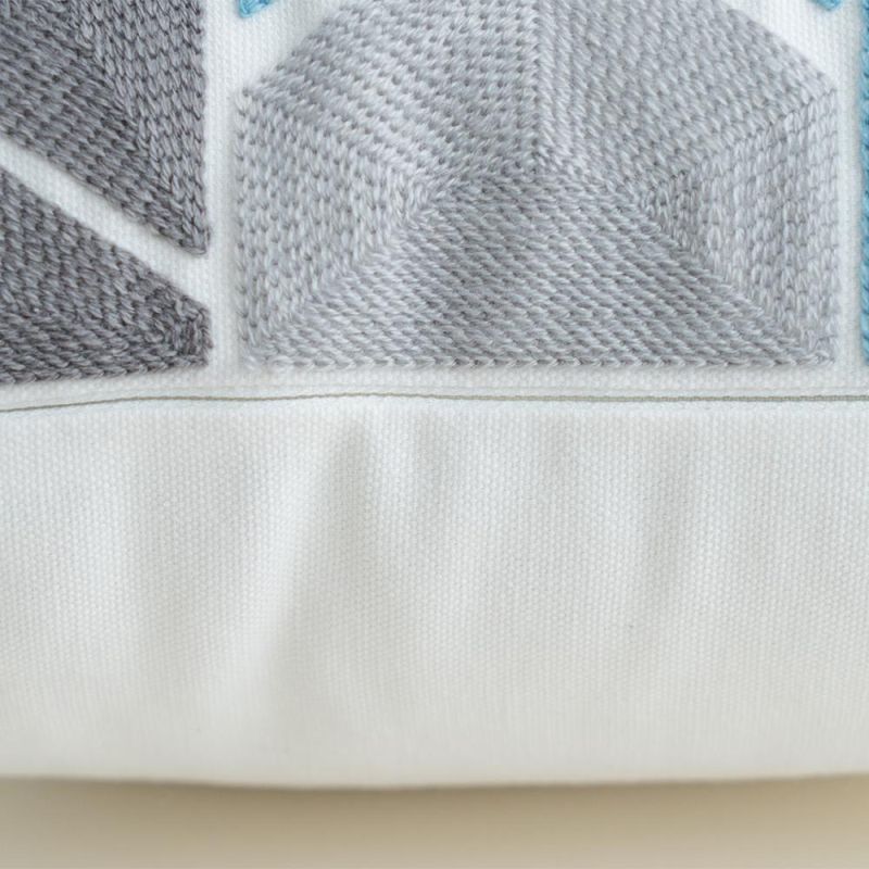 Square Modern Geometric Cushion Cover for Bed, Sofa