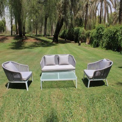 Factory Hotel Outdoor Wholesale Market Aluminum Waterproof Chairs Rattan Furniture Garden Sofa