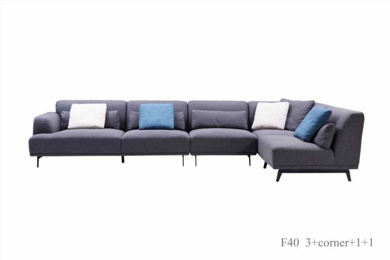 PF40 3 Seater with Armrest Fabric Sofa in Home and Hotel