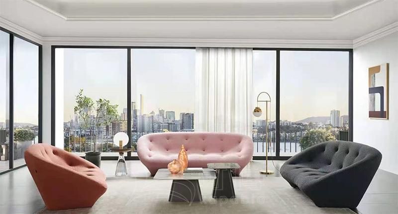 Ligne Roset Ploum High Back Fabric Sofa