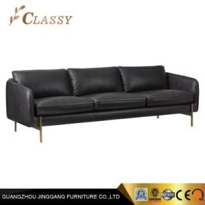 Metal Furniture Leather Sofa for Living Room Furniture