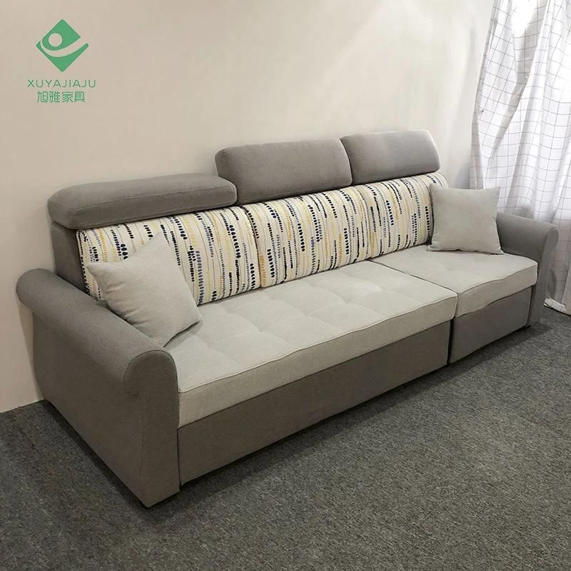 Simple Open Folding Sofa Cum Bed Mechanism for Furniture Home with Additional Movable Backrest