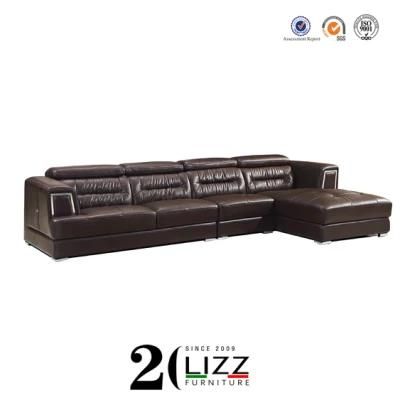 Living Room Furniture Sectional Leisure Sofa Set with Coffee Table