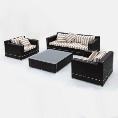 Commercial Garden Furniture Synthetic Rattan Hand Weaving Garden Sofa 4302