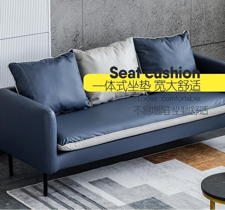 Disposable Technology Fabric Small Sofa Apartment Three-Seat Sofa