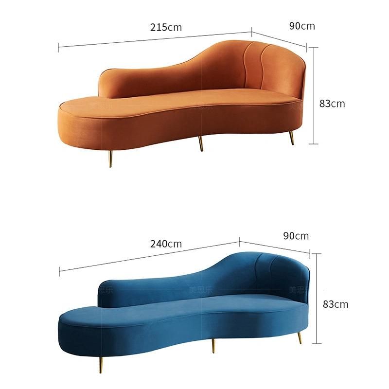 Modular Design Luxury Office Furniture L Shape Sofa Chaise