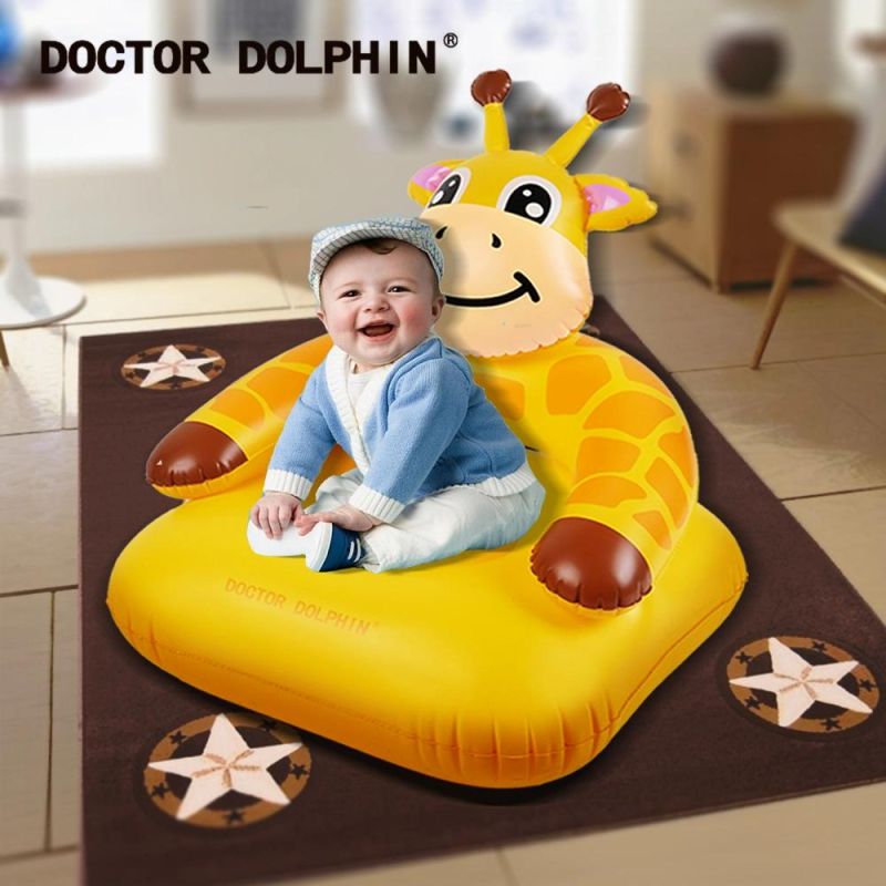 Doctor Dolphin Inflatable Baby Sofa Giraffe Baby Lounge Chair