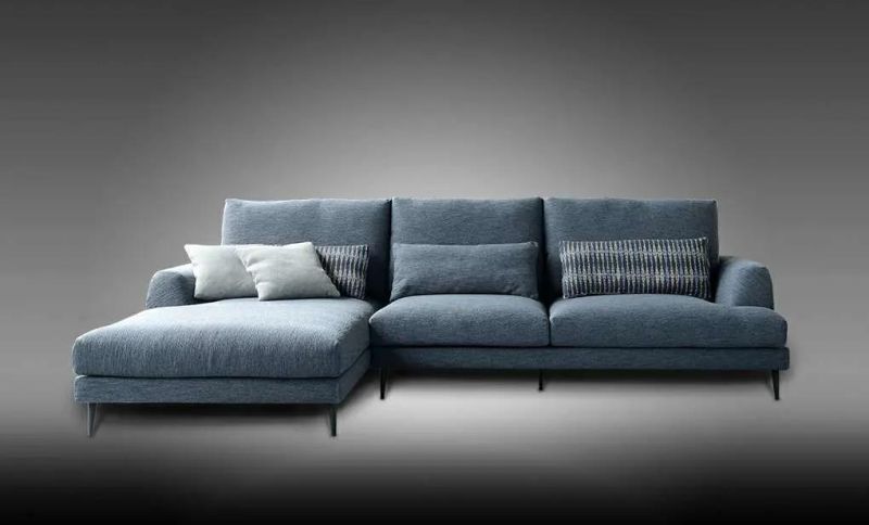 C40 Fabric Corner Sofa, Latest Design Corner Sofa in Home and Hotel Furniture Customization