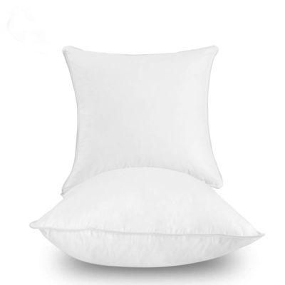 100% Cotton Fabric 400 Thread Customized Size White Goose Down Feather Hotel Collection Bed Pillows for Sleeping