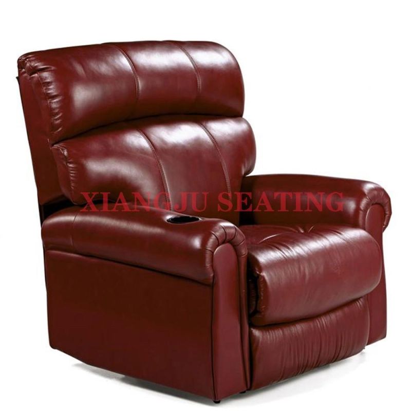 Good Quality Real Leather Cover Luxury Recliner Chair Movie Home Theater Sofa