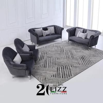 Modular Luxury European Style Home Furniture Sectional Fabric Living Room Sofa