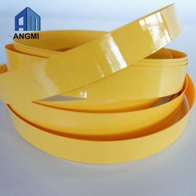 Solid Color, Glossy, Embossed PVC Edge Banding for Furniture Accessories, Kitchen Cabinet, Table, Teaching Equipment