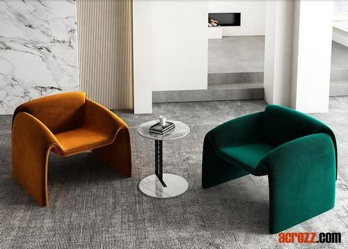 Le Club Chair Modern Design Fabric Lounge Apartment Sofa Chair Original Design Sofa 2 Seater in Vintage Leather Poliform
