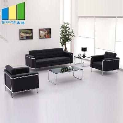 Modern Furniture Ergonomic Office Chair 3 Seater Office Leather Sofa