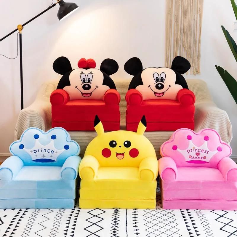 Cartoon Children′ S Folding Sofa Baby Extension Seat Stool