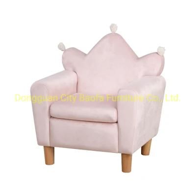 Lovely Star Shape Kids Sofa Soft Velvet Kids Chair