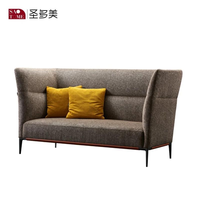 Hot Sale Modern Design Leather Sofa with Metal Feet