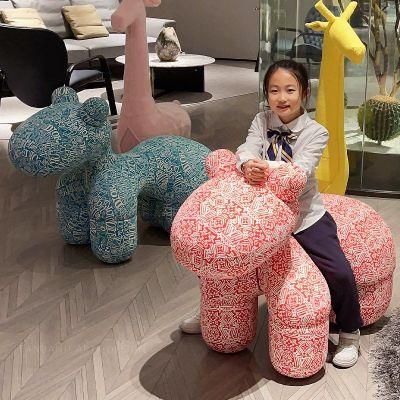 Pony Creative Chair Children&prime;s Toy Seat Cartoon Animal Stool Sofa Chair