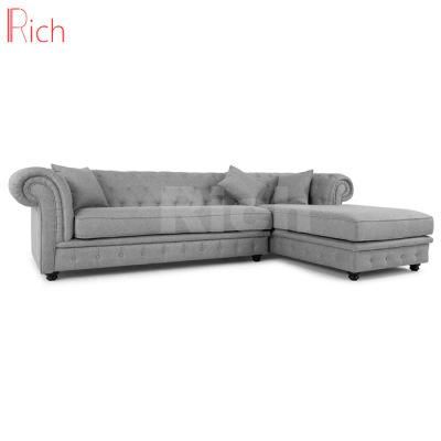 New Design Sectional Couch L Shaped Fabric Corner Sofa