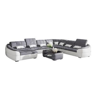 Wholesale Price Chinese Home Furniture Genuine Leather Sofa with Coffee Table