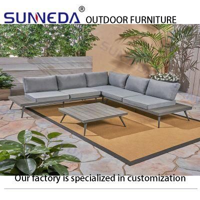 Outdoor Furniture Aluminum Leisure Home Modern Patio Aluminum Sofa Garden