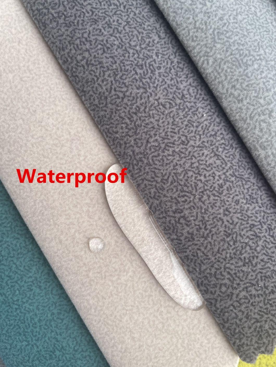 Competitive Ready Goods Polyester Knitted Velvet Fabric Couch Fabric Upholstery Fabric Sofa Fabric Furniture Material (Spot)