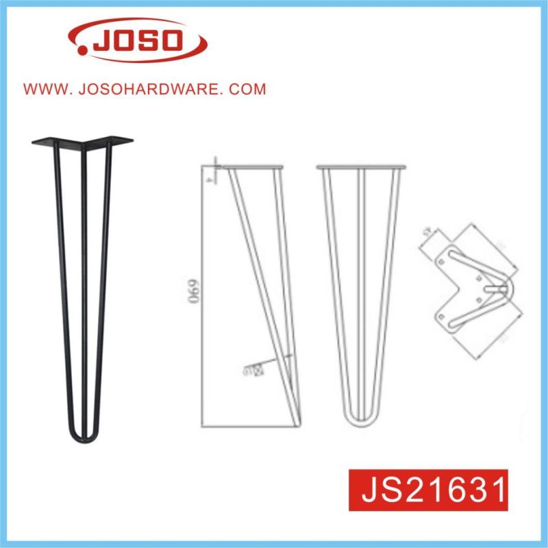 Modern Hot Selling Three Tubes Leg for Table and Furniture
