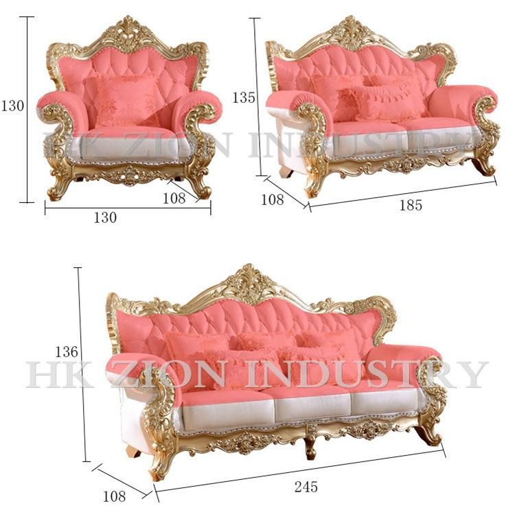 Commercial Royal Sofa Set Antique Sectional European Style Modern Living Room Home Hotel Setting Room Chesterfield Genuine Leather Sofa