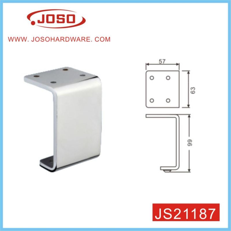 Silver Color Brushed Metal Furniture Leg for Sofa