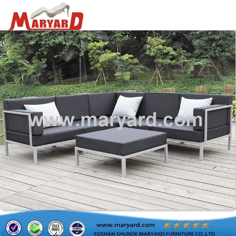 Patio Furniture Set Plastic Outdoor Furniture Powder Coated Aluminum Lounge Sofa Set