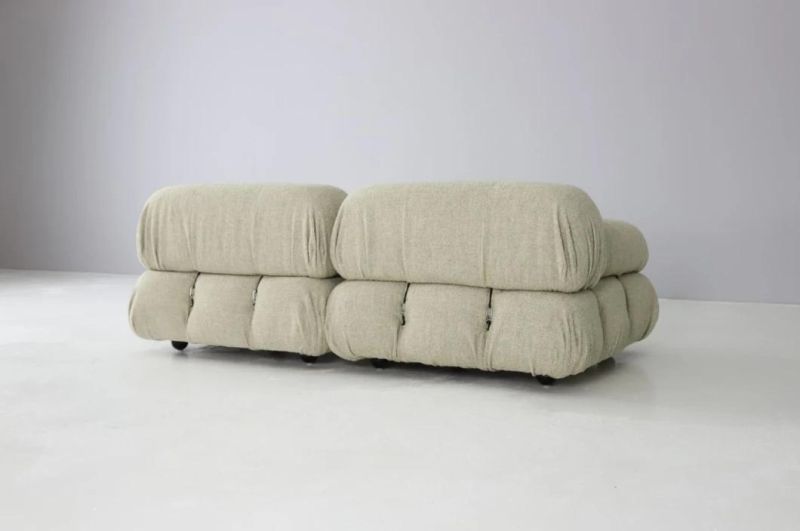 Mario Bellini Sofa 2 Seats Boucle Fabric Replica Reproduction