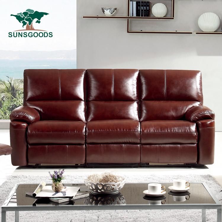 Popular Modern Style Good Quality Massage Sofa Genuine Leather Living Room Chinese Furniture