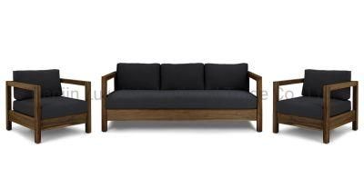 High Quality Modern Patio Furniture Wood Sofa Garden Module Outdoor Sofa