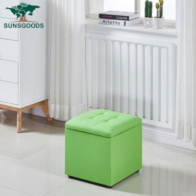 Custom Square Storage Ottoman Made in China for Wholesaler