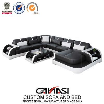 Genuine Leather Chinese Living Room Set Made Furniture Modular Sofa