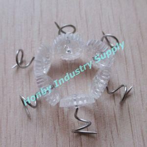 Package of 40 Plastic Clear Twisty Pins for Sofa