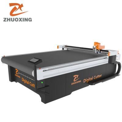 Auto Feeding CNC Round Knife Oscillating Knife Cutting Machine for Cloth, Shoe, Sofa, Car Seat