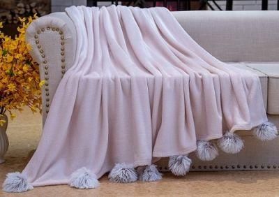 Solid Fuzzy Fleece Couch Sofa Throws Bedding Blankets