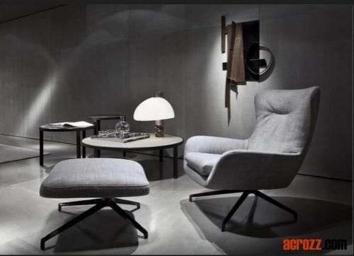 China Modern Design Fabric PU Lounge Sofa Chair Original Design Sofa in Vintage Leather Jensen Lounge Armchair